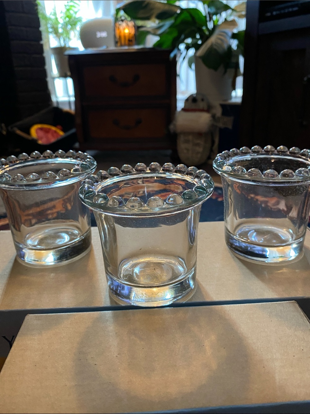 Southern Living At Home Amelia Beaded Glass Votive Holders - Set of 3